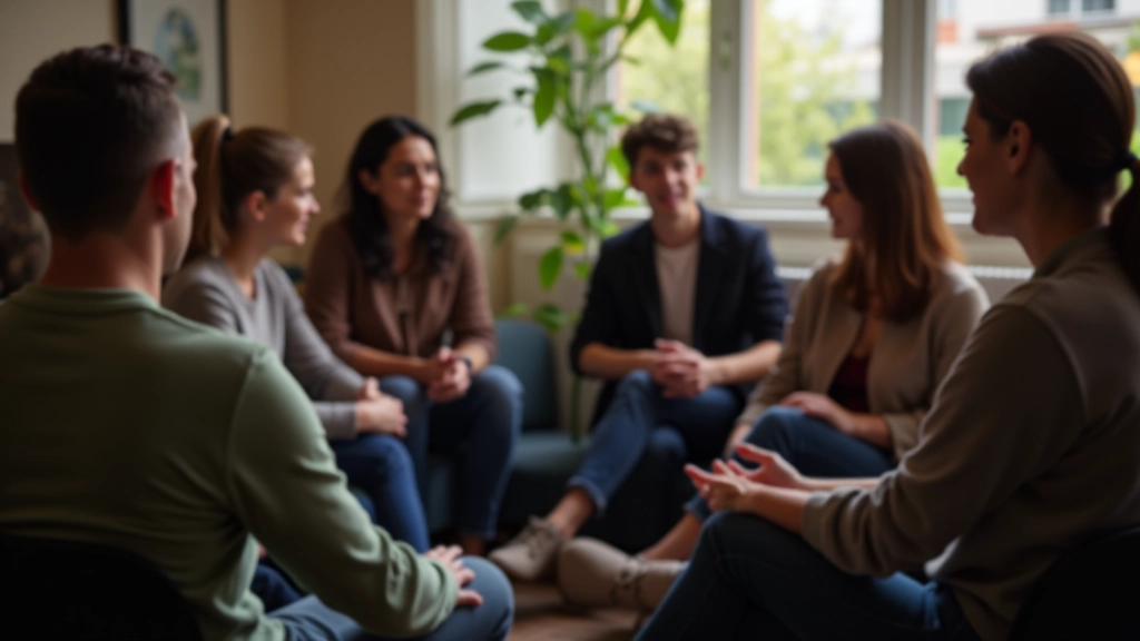 Gruppe von Workshop-Teilnehmern in vertrauensvollem Austausch