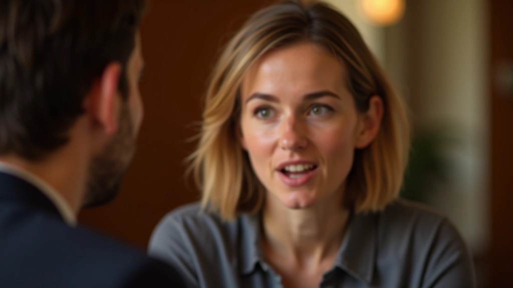 Zwei Personen in einem Gespräch, eine spricht, die andere hat volle Aufmerksamkeit