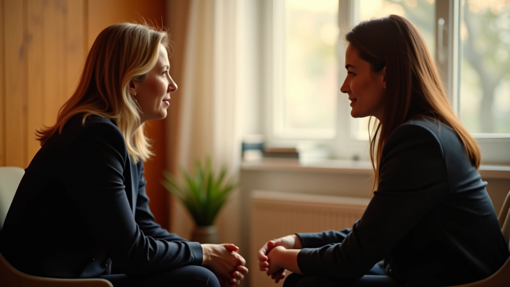 Zwei Menschen in tiefem Gespräch